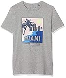  TOM TAILOR Kids Jungen Placed Print T-Shirt, Grau (Drizzle Melange Gray 8438), 116 (Herstellergröße: 116/122)