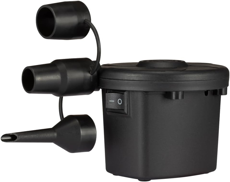 Miniatura 5 de Bomba de aire portátil de llenado rápido con 3 boquillas, 5 kPa para inflables, colchón, flotadores de piscina, juguete, balsa de agua, barco,