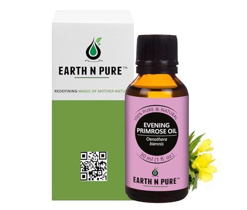 Image of Earth N Pure Evening Primrose Oil | 100% Pure & Natural | Cold Pressed | Skin Moisturization, Nourished Hair & DIY Skincare | 30ml