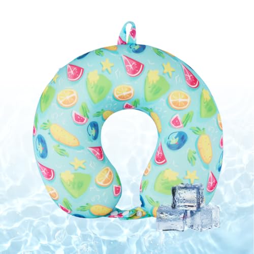 Image of Cooling Travel Pillows, Cool To Touch Neck Pillow for Teens and Adults