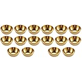 wrtgerht 8 Stück Dip-Sauce-Gerichte aus Edelstahl, runde Saucengerichte, Sushi-Dip-Schüssel, Mini-Vorspeisenteller for die Küche Küchengeräte