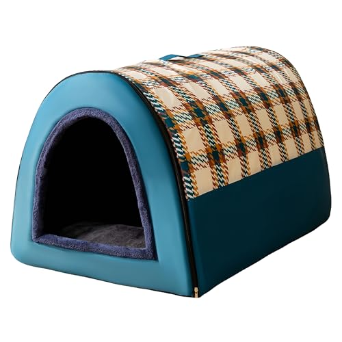 LEXCOOK ペットハウス ドーム型 犬 ドーム ペットベッド 冬 猫 犬 大型犬 中型犬 滑らない 床暖房対応 ペットベッド 冬 猫ベッド 犬ベッド ペットハウス ペットベッド 犬 ねこ ドームハウス ペットベッド ドーム型 ベッド ドーム 贈り物 (