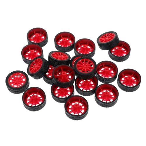 LIFKOME 20個 ラバートイカーホイール 滑らか走行の車輪模型用 向けクラフト 科学実験 ロボットモデルに