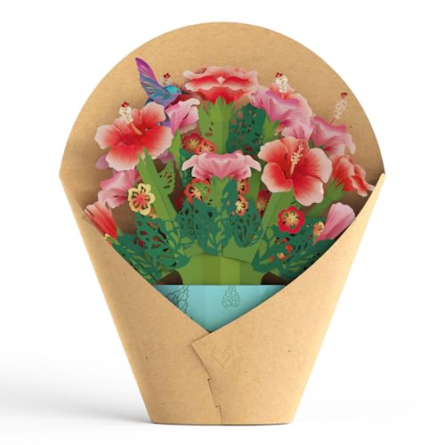 image for Lovepop Everyday Pop-Up Card for Her and Him - 3D Pop-Up Bouquet Greet
