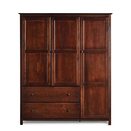Grainwoodfurnitureshaker3doorwardrobesolidwoodwithcherryfinish  Urban Country Home Decor Grain wood furniture shaker 3 door wardrobe solid wood with cherry finish  urban country home decor