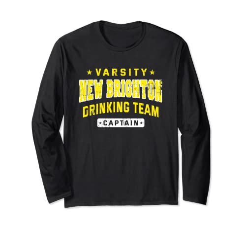 New Brighton Drinking Team Captain Beer Lover Craft Beer Long Sleeve T-Shirt
