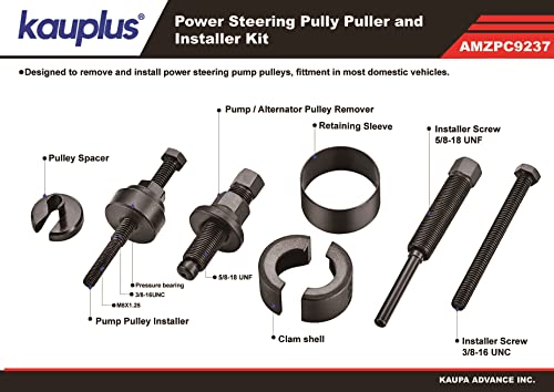 Kauplus Power Steering Pump Pulley Set #TOP2