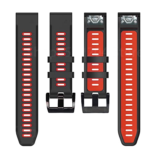 Bracelet de rechange en silicone 26 mm pour Garmin Fenix 5X et 6X Pro
