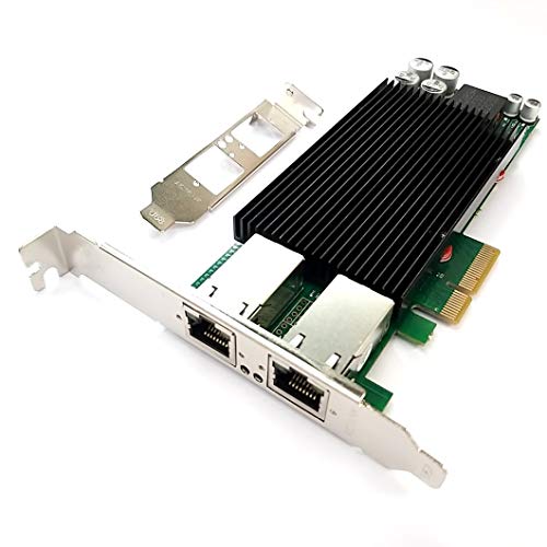 Hinyseno Dual Port Poe+ 10/100/1000Mbps Rj-45 Pci-Express X4 Gigabit Ethernet Server Network Card 2 Port Network Interface Controller Card For Jl82576Eb Chipset, Compare To Intel Jl82576Eb #TOP1