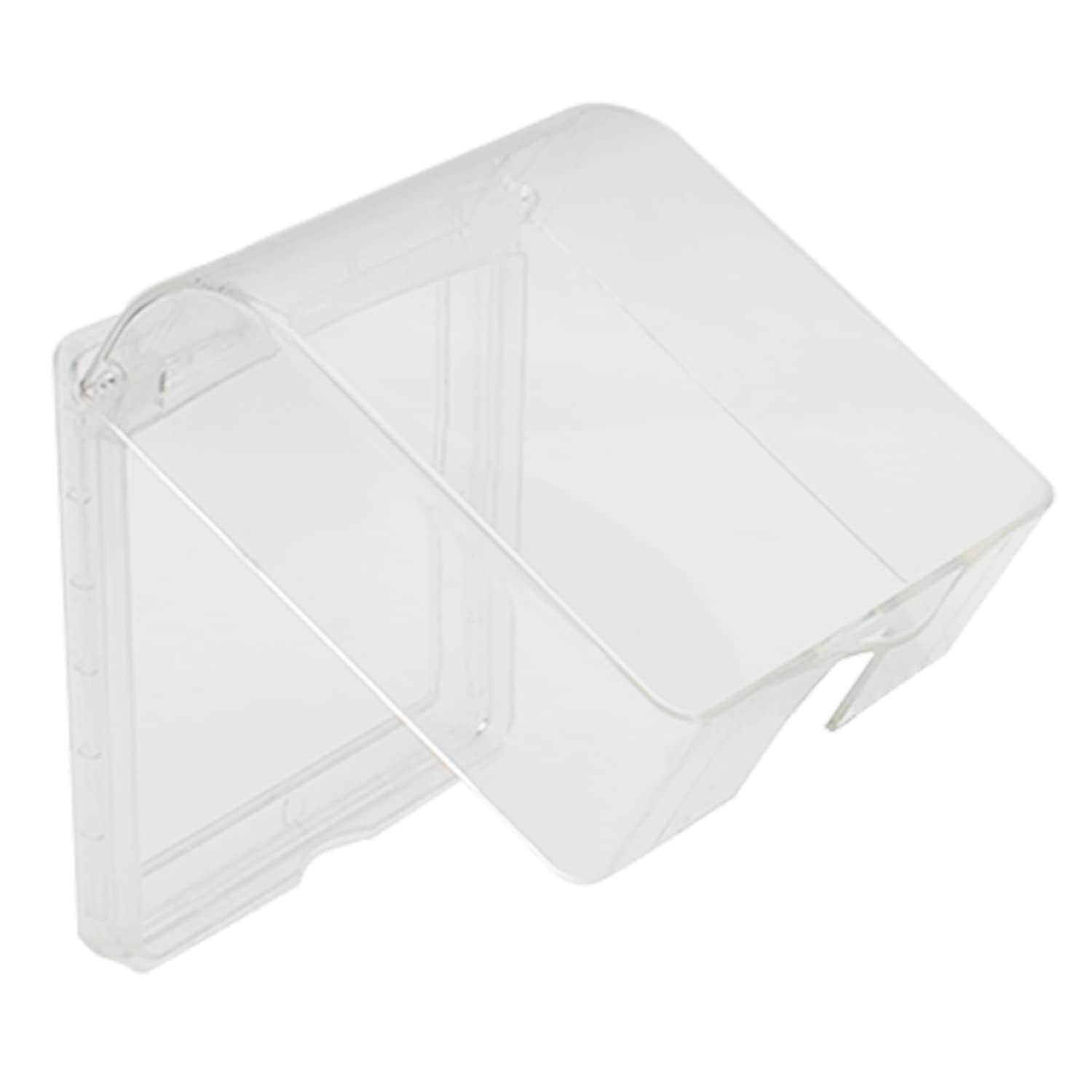 Fielect Weatherproof in Use Outlet Cover Plug Receptacle Protector for Retrofit Siding Construction Transparent 86 Type 116x126x48mm 1Pcs