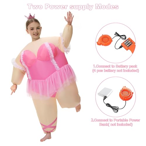 Disfraz inflable de ballet para niña miniatura 3