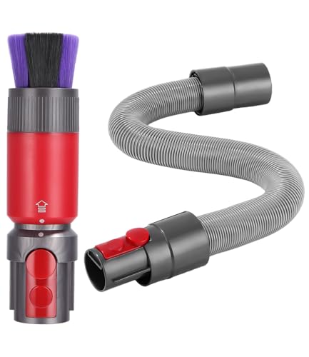 TIDEVAN Spazzola Antipolvere Antigraffio per Dyson Outsize V8/V15/V10/V11/V12 Aspirapolvere Accessori universali con Tubo per Aspiratori Dyson Accessorio Ricambio Senza Tracce per testine aspirazione