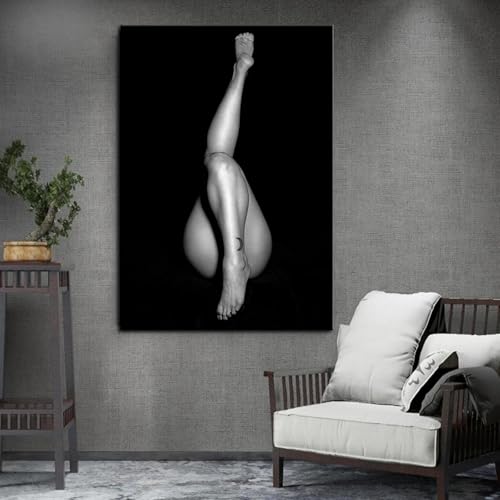 Peinture murale moderne image art nu déco chambre adulte affiche sur toile 50x70