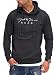 Produktbild JACK & JONES Herren Hoodie Kapuzenpullover mit Print Sweatshirt Hoody Pullover (L, Dark Grey Melange)