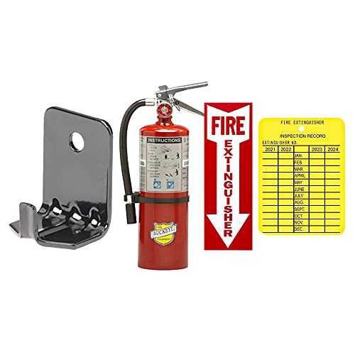 5 Lb. Strike First, Type ABC Dry Chemical Fire Extinguisher with Wall Hook, Sign and Inspection Tag