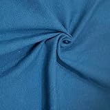 Cotton Spandex Jersey Fabric - 4 Way Stretch - 60' Width Sold by The Yard - Ideal for T-Shirts, Dresses, Athleticwear Apparel (Dark Teal, 2 Yards)