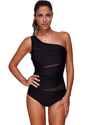 FeelinGirl Mujer Monokini con Uno/Dos Tirantes Traje de Baño de Una Pieza Talla Grande