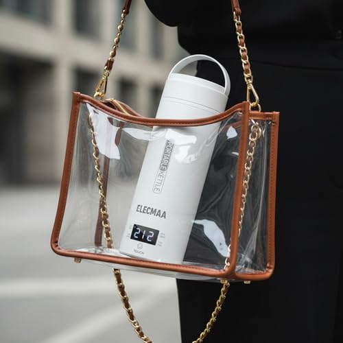 Image of 2 in 1 Portable Electric Kettle & Travel Bottle 450ML | Fast Boil Water Heater | 4 Temperature Settings | Digital Touch Control | Auto Shut Off | Tea Coffee & Baby Milk Warmer