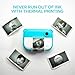 myFirst Insta 2 Bundle Blue - Instant Print Camera for Kids, 12MP Photo 1080P Video, Gift for Boys Girls 4-12, microSD Card, Thermal Printing
