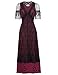 Belle Poque Women Steampunk Victorian Maxi Titanic Dress XL Wine Red
