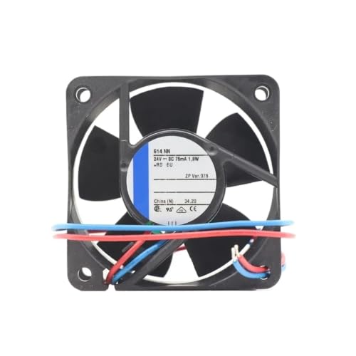 Ventilateur 24VDC 60x60x25MM pour refroidissement de châssis informatique 614NN