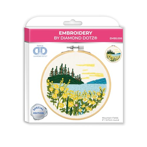 Image of DIAMOND DOTZ Mountain Lake Embroidery Kit - 5.0 inch