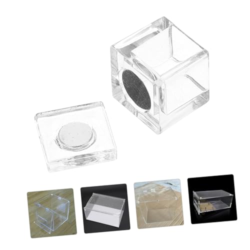 VILLCASE Transparenter Selbstklebender Magnetischer Türriegel Für Schrank Sicherheit Und Haustierschutz Kompakter Acrylverschluss 0.47 Zoll