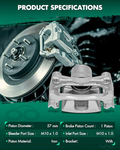 Image of SCITOO Front Right Brake Caliper With Bracket 19B7103 Compatible For Jeep Grand Cherokee 1999-2004