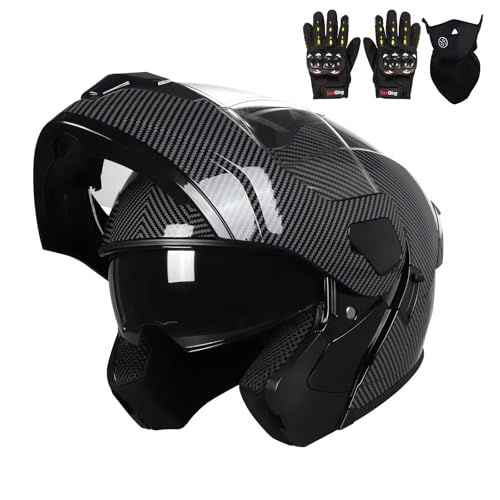 Adult Modular Motorcycle Helmets, DOT Approved Flip up Dual
