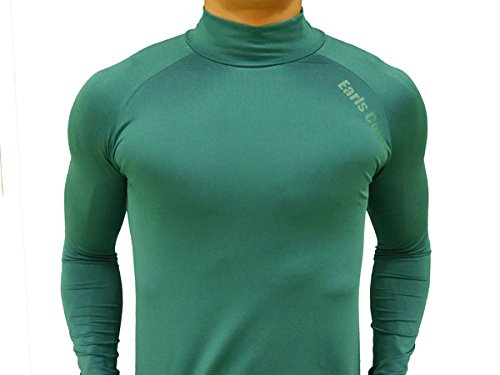 Earls Court(アールズコート) ハイネックロングインナーシャツ 長袖 【EC-01】 GREEN M