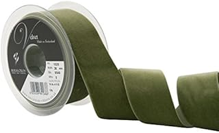 Berisfords Velvet Ribbon, Moss, 10.2 x 4.5 x 10.2 cm