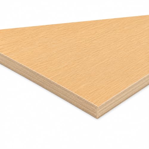 Image of 6mm Oak Faced MDF Board | 500 x 250mm (1.64ft x 0.82ft)