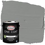 Glidden Interior Paint + Primer: Gray/Phoenix Fossil, One Coat, Eggshell, 1 Gallon