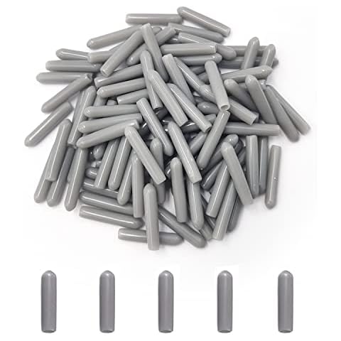 iTGOOS 100 Pieces Dishwasher Rack Caps,Dishwasher Protection Prongs,PVC Dishwasher Rack Tip Tine Cover Caps,Cutlery Basket Protective Cover Rust & Scratch Fits All Dishwasher Models Gray Cover