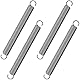 GUNGY Zugfedern mit Haken Edelstahl Spannfeder Zugfeder 100mm Außendurchmesser 10mm Drahtdurchmesser 1,2mm Maximale Zugkraft 3,2KG 1,2x10x100mm 4 Stück