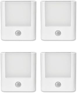 4-Pack 3-in-1 Emergency Night Light for Power Failure,plug into wall,LED with Motion Sensor,Auto-On During Outages,Survival kit,Hurricane preparedness,For Home, Hallways,Stairways,Bathrooms & Bedrooms