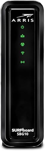 Miniatura 2 de ARRIS Surfboard SBG10-RB DOCSIS 3.0 Cable módem y router Wi-Fi de doble banda AC1600, aprobado para Cox, Spectrum, Xfinity y otros (RENOVADO)