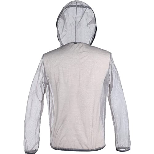 Veste anti-moustiques en maille légère à capuche pour le camping