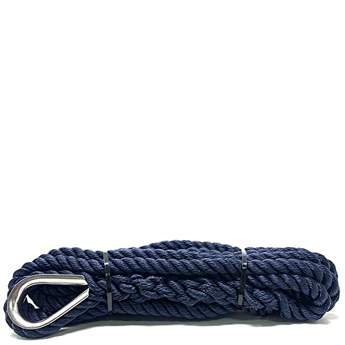 Amarre marine bleue 14 mm x 8 m pour des escales sereines et sans chocs
