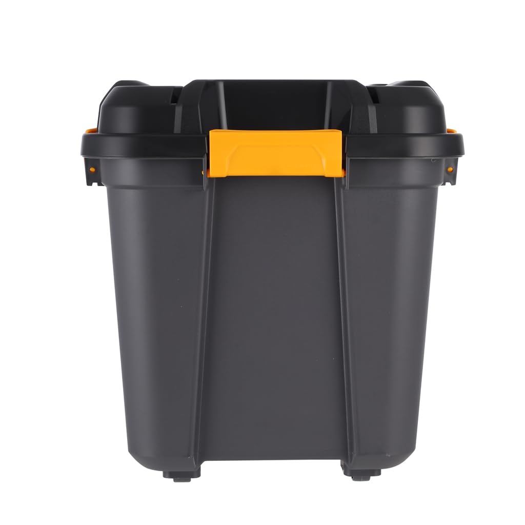 Kreher® Bunker Tough Aufbewahrungsbox 55L - 58 x 38 x 40,8 cm - IP67 wasserdicht & staubdicht, UV-beständig, schlagfest - Ideal für Werkzeug, Garage, Camping, Outdoor & Haushalt - 3 Stück