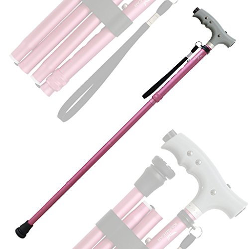 KingGear Travel Adjustable Folding Canes and Walking Sticks for Men and Women