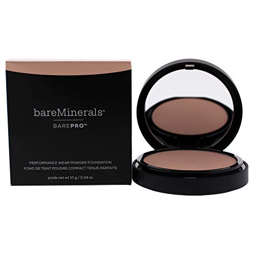 bareMinerals Mínerals BAREPRO Performance Wear Powder Foundation, Porcelain 0.5, 30 g