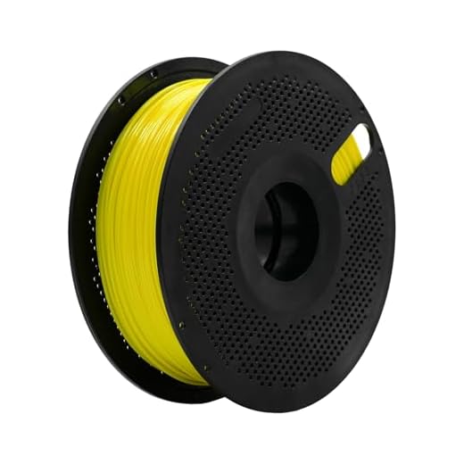 PETG 3D Printer Filament 1.75mm 1KG(2.2lbs),High Precision, StrongToughness,Odorless, Better Flow, Moistureproof 3D Printing PETG Filament, for FDM Printers (Yellow)
