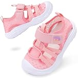 JOINFREE Baby Sandals Boys Girls Breathable Quick Dry Water Shoes, Lightweight Non-Slip Toddler Beach Sandals for Pool, Summer Outdoor & Indoor Wear Pink, 3 Child