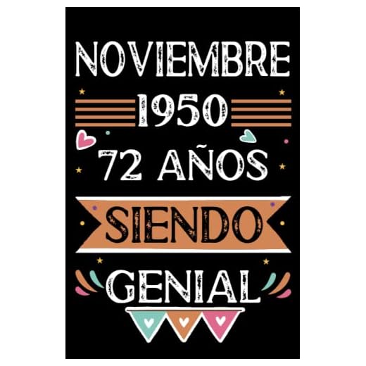 CUADERNO, Noviembre 1950, 72 Años Siendo Genial: Libro de visitas, cuaderno, 110 páginas de felicitaciones, idea de regalo, regalo Para la esposa, novia, mujer, La madre