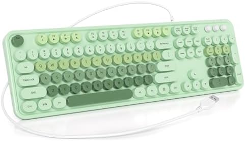 Amazon.com: iTastatur Typewriter Keyboard 104-key Punk Gaming Retro ...