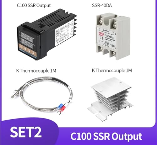 Thermostat numérique PID K REX-C100 avec relais SSR 40A - 3