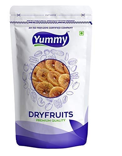 Yummy Premium Dried Figs Ajnir | Rich source of Fibre Calcium & Iron | Low in calories and Fat Free (250 gm)