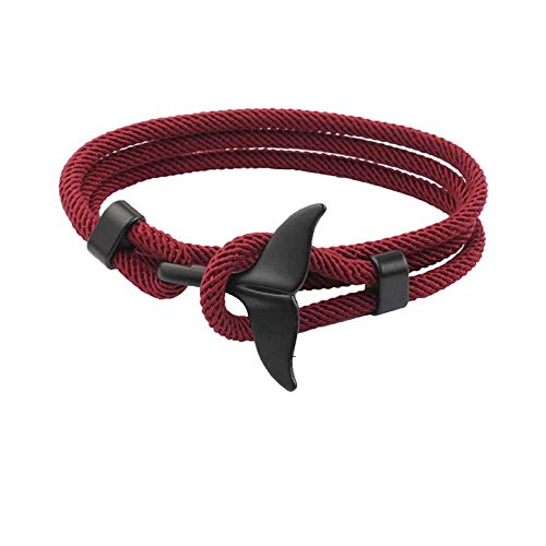MKXF Bracelet de Corde tressé Simple,Rouge Cover