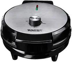 Maquina Waffles Elétrica Antiaderente Crepeira Omeleteira Inox Profissional Best INOX 1000W 127V